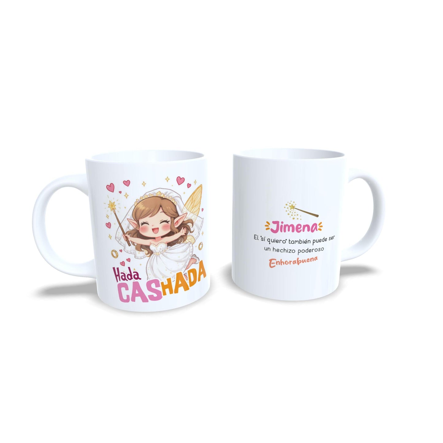 Hada casada cashada novia - Taza personalizada matrimonio