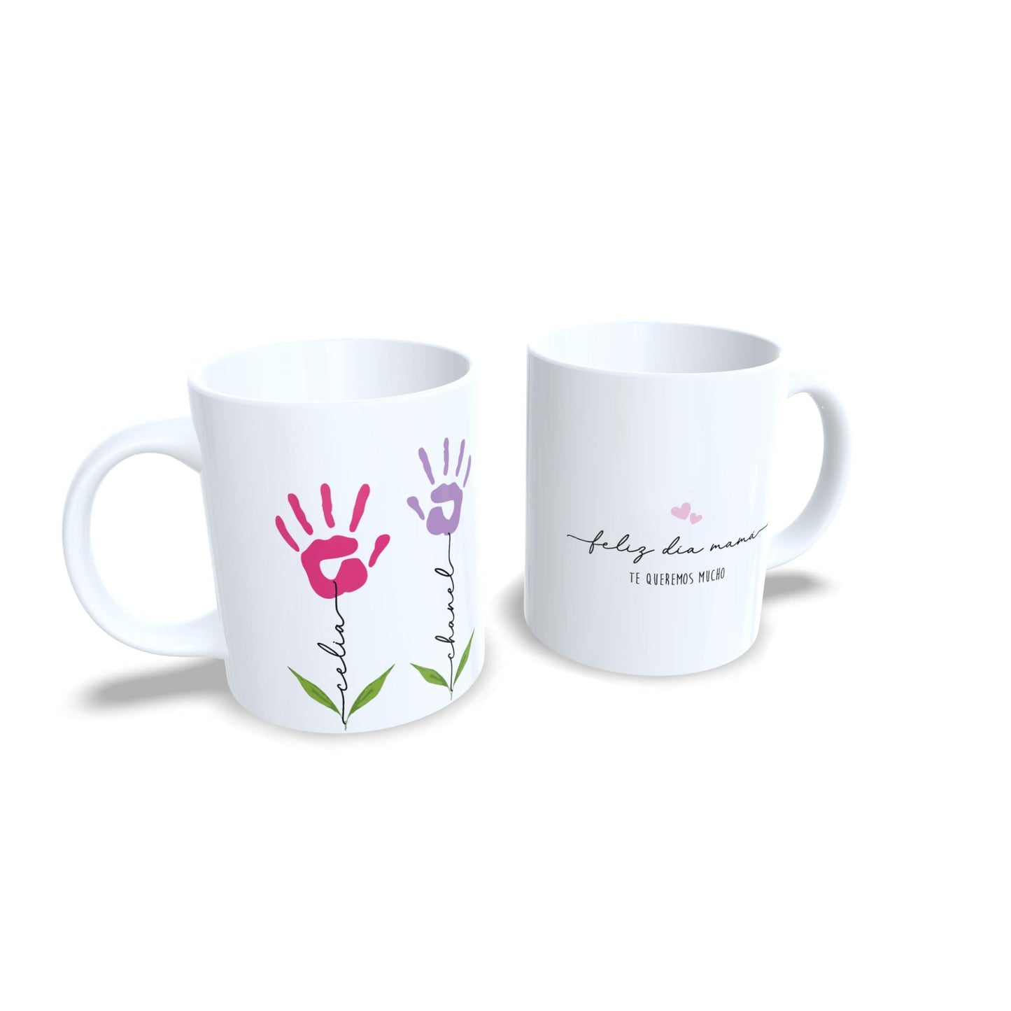 Nombres tallos flores día de la madre, tia, abuela, padre personalizada