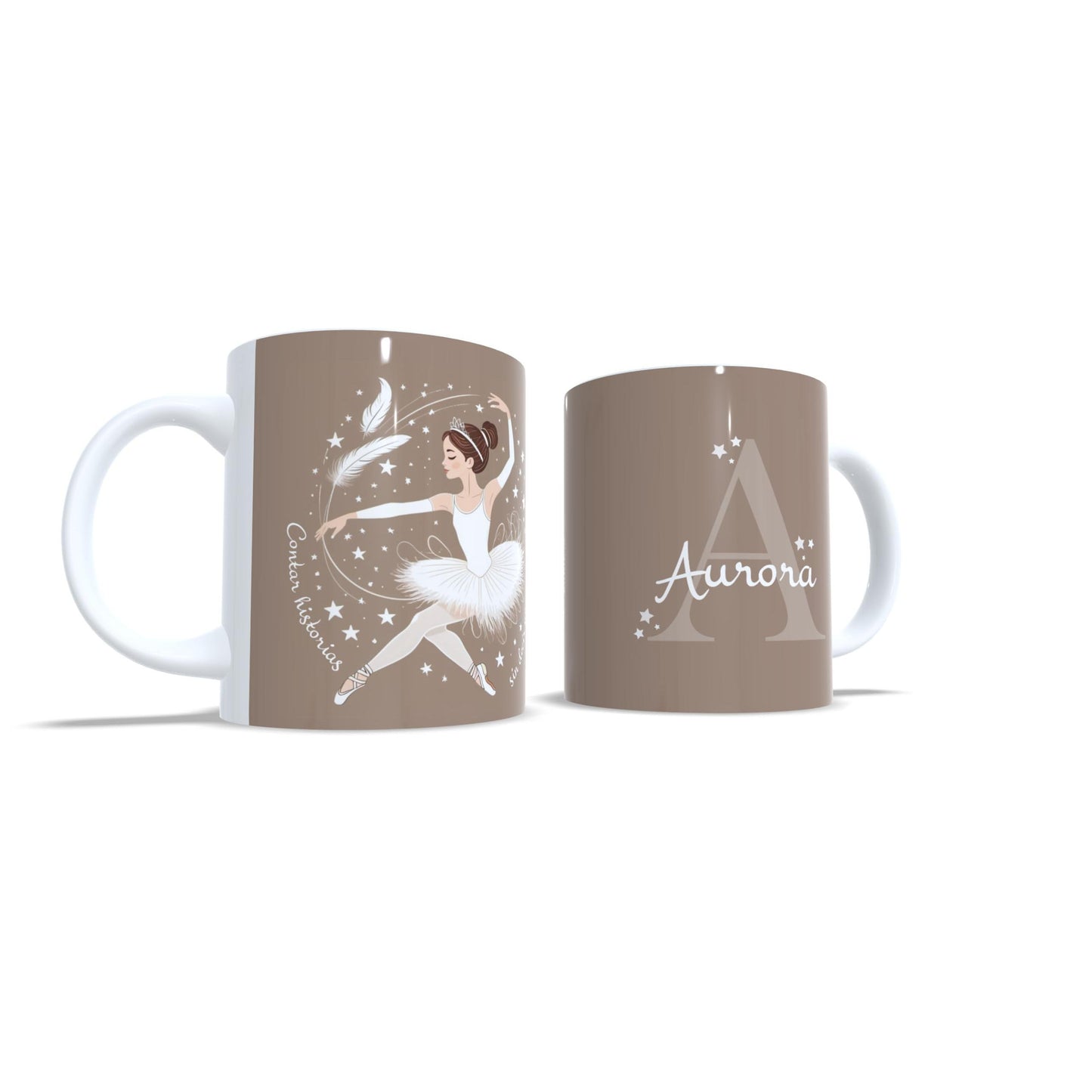 Contar historias sin decir una palabra - Taza de Ballet personalizada