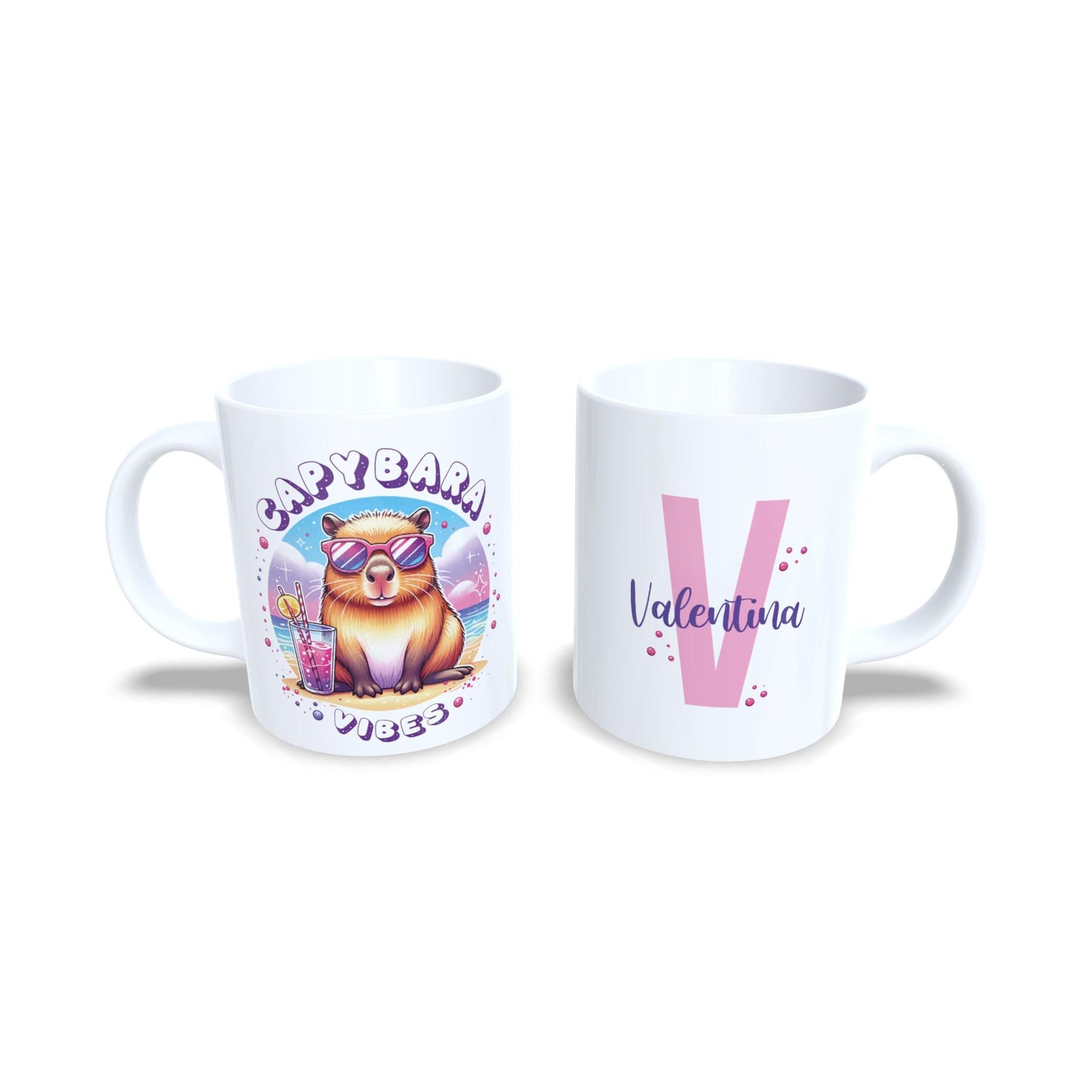 Capybara vibes playa sol refresco - Taza personalizada capibara