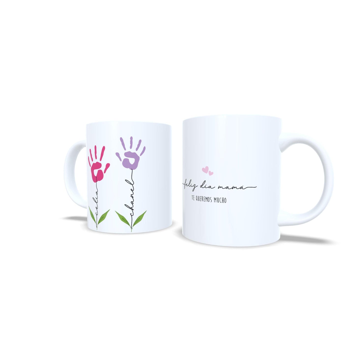 Nombres tallos flores día de la madre, tia, abuela, padre personalizada