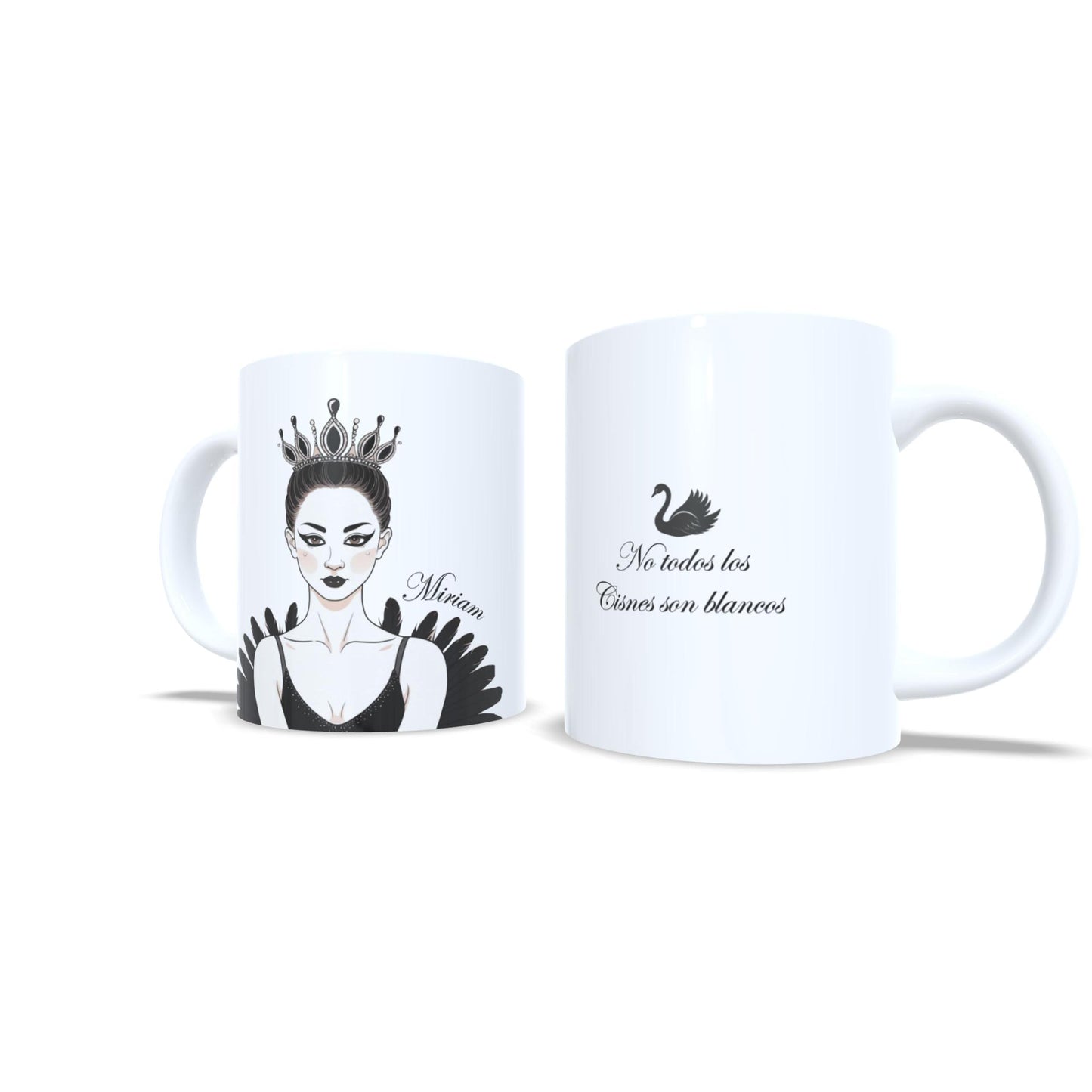 Cisne negro lago de los cisnes - Taza ballet personalizada