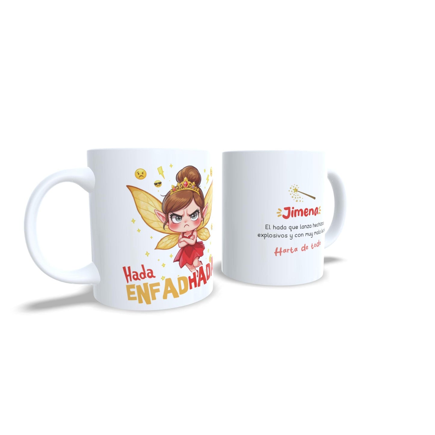 Hada Enfadada Enfadhada - Taza personalizada mal humor