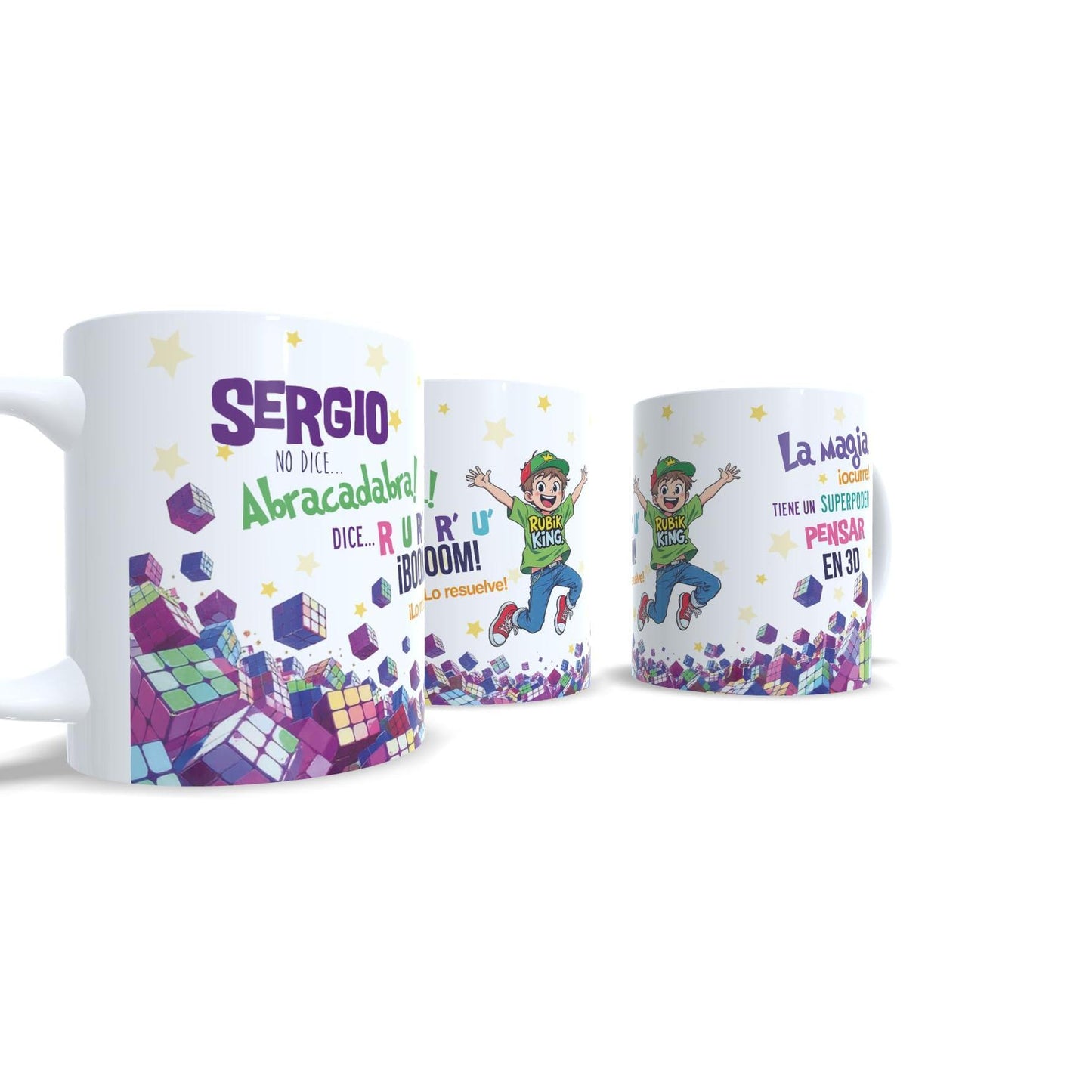 Cubo de Rubik King versión niño - Taza personalizada