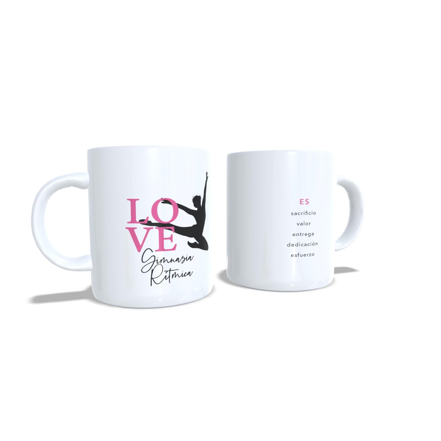 LOVE Sacrificio valor dedicación esfuerzo - Taza Gimnasia ritmica