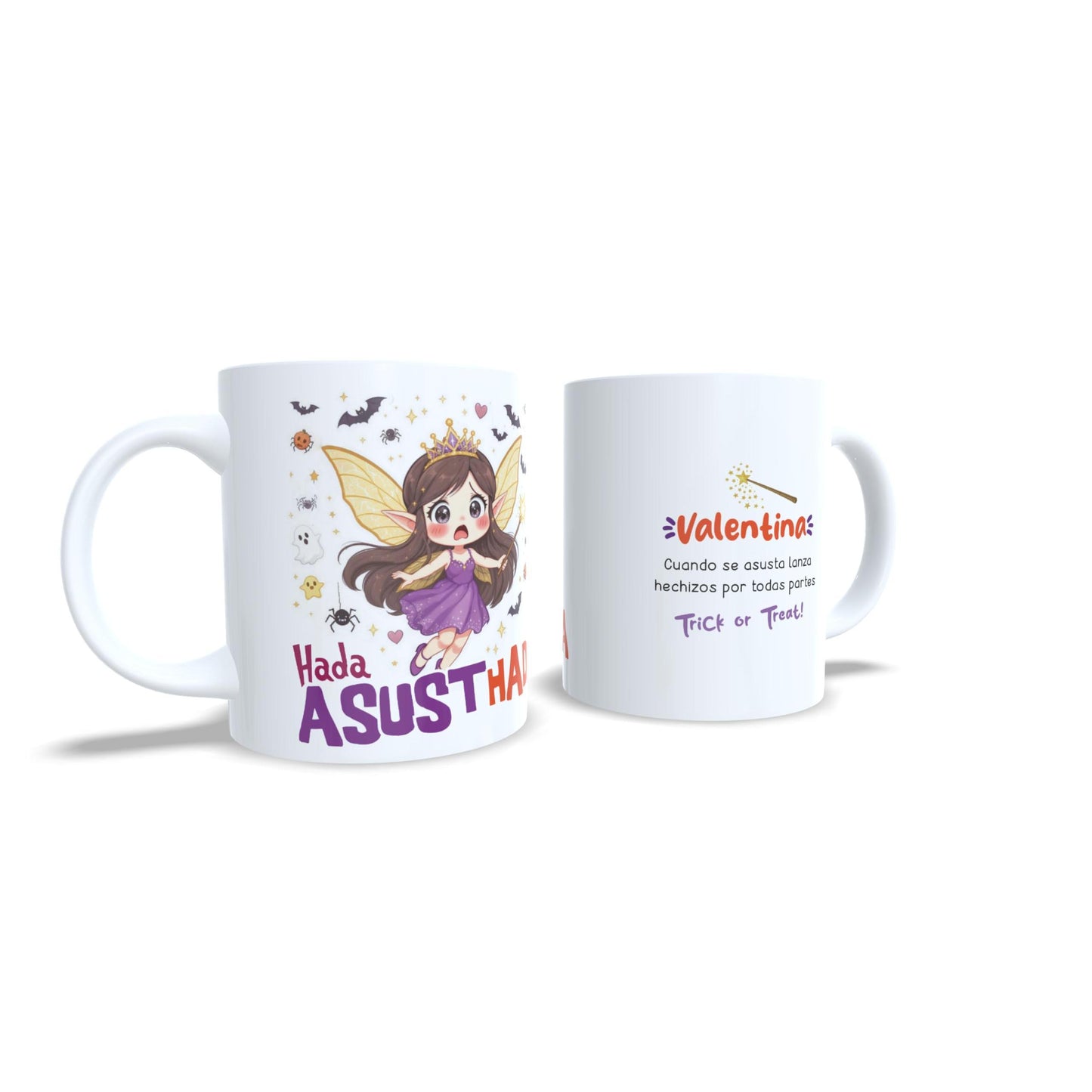 Hada Asusthada Asustada Magia - Taza personalizada Halloween