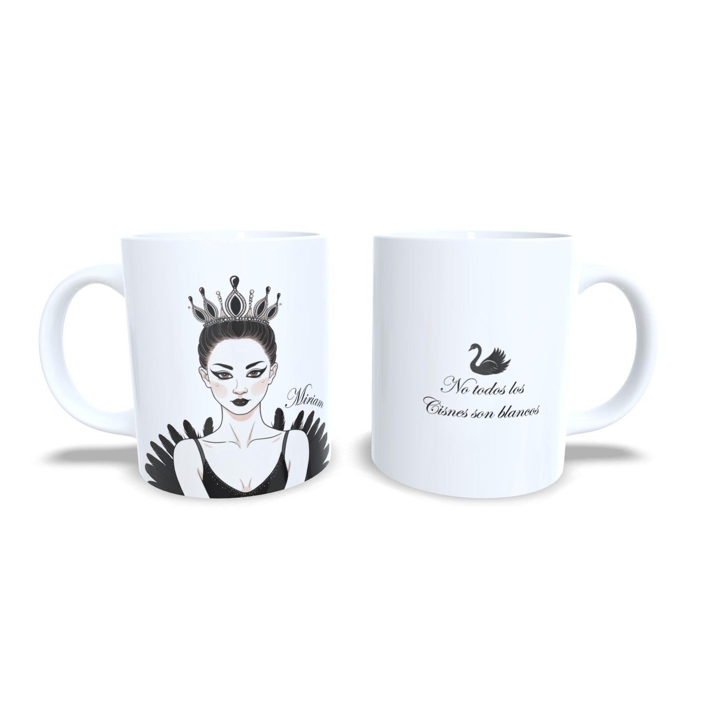 Cisne negro lago de los cisnes - Taza ballet personalizada