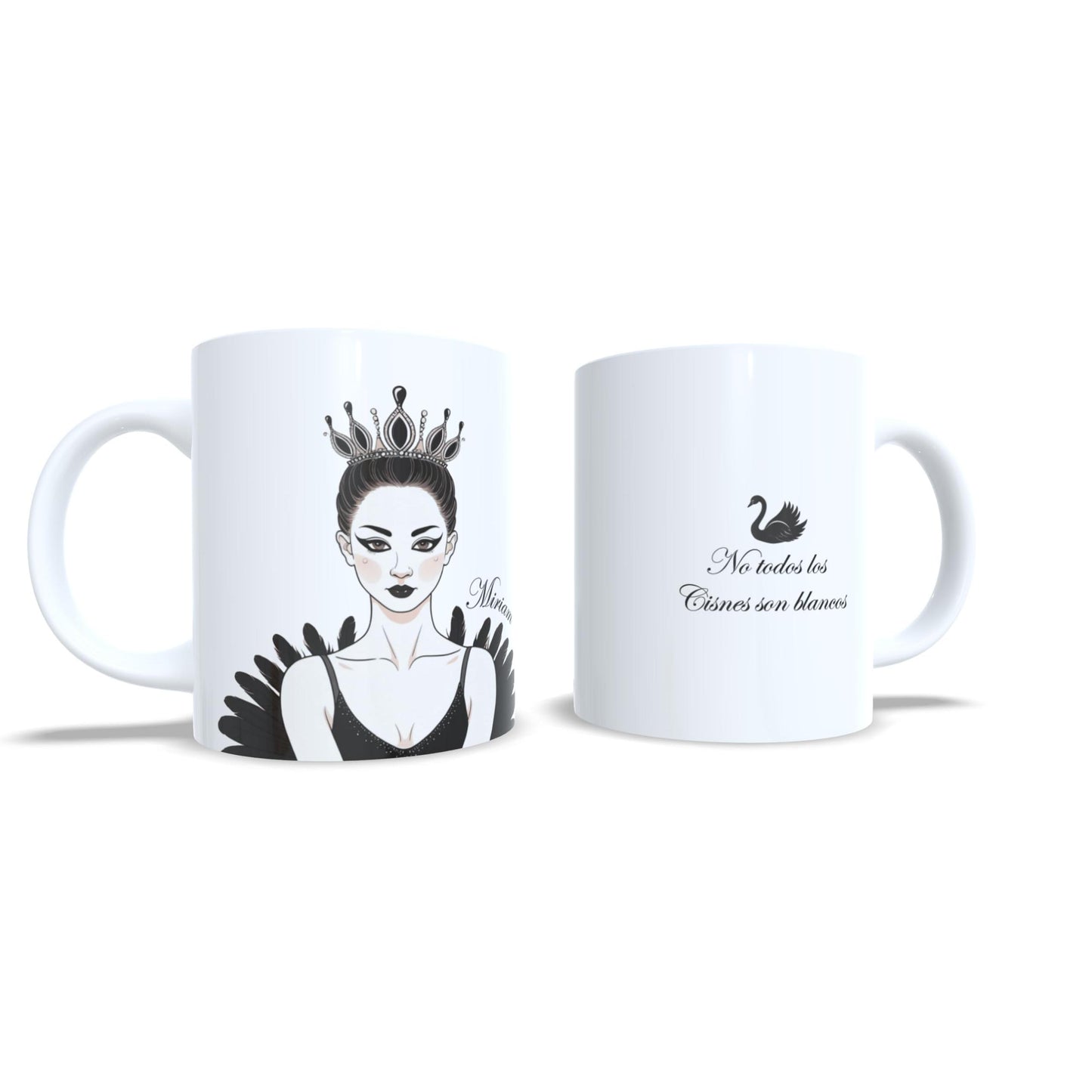 Cisne negro lago de los cisnes - Taza ballet personalizada