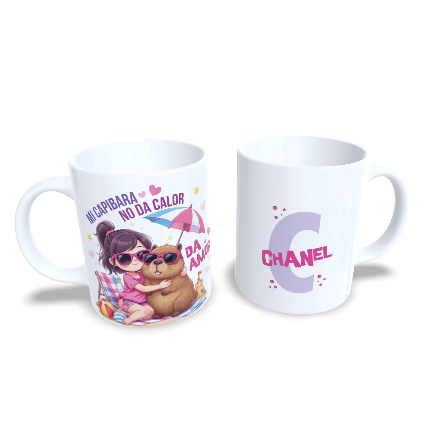 Mi Capibara no da calor, da amor - Taza personalizada Kawaii
