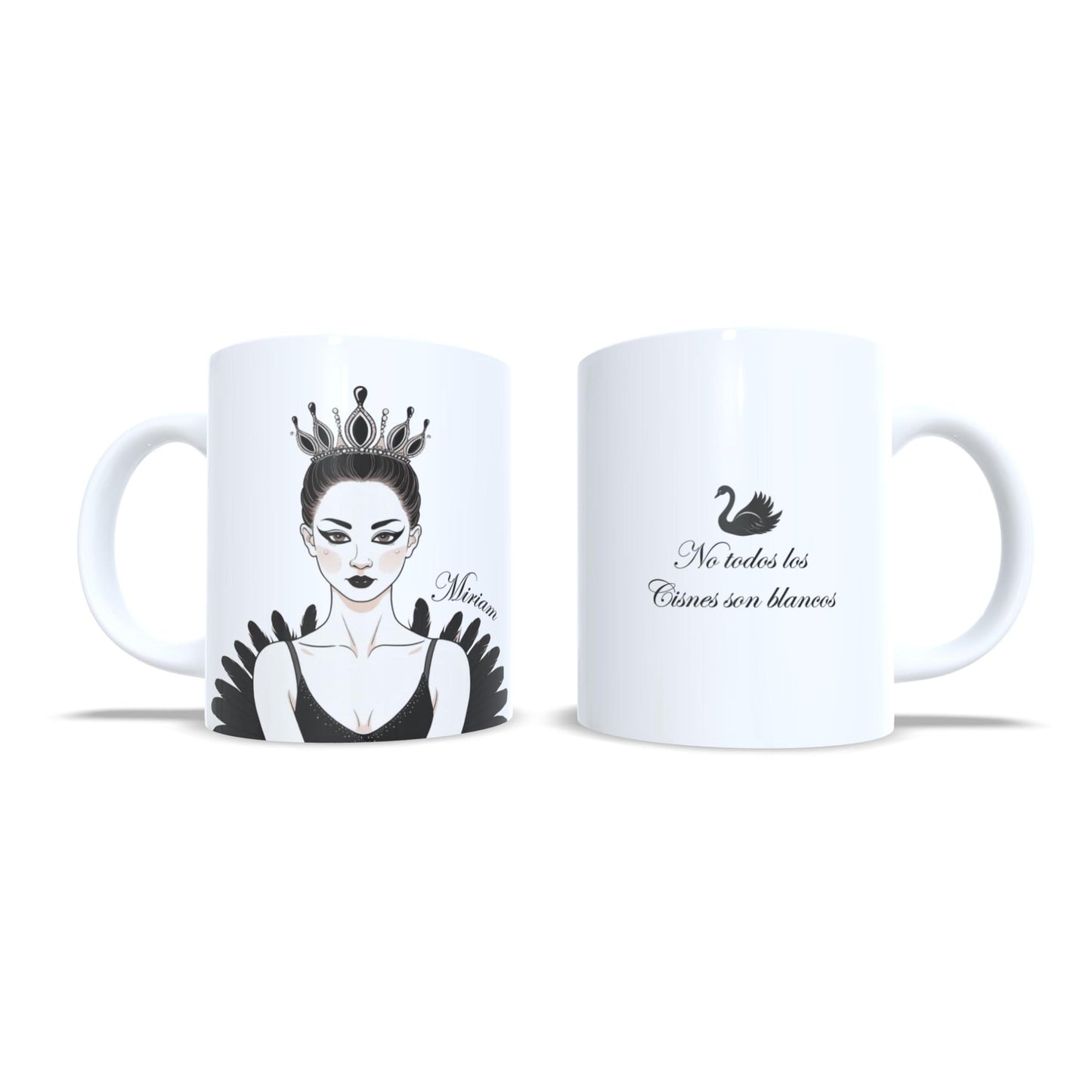 Cisne negro lago de los cisnes - Taza ballet personalizada