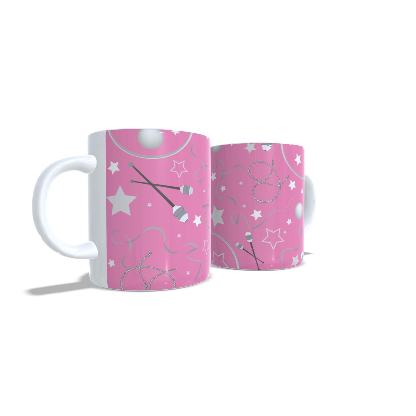 Doodle aparatos rosa - Taza Gimnasia ritmica