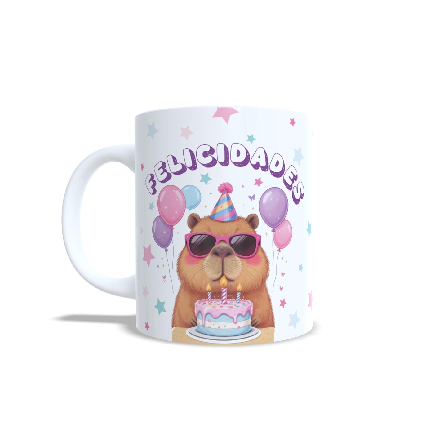 Cumpleaños Capibara Felicidades - Taza con nombre y edad