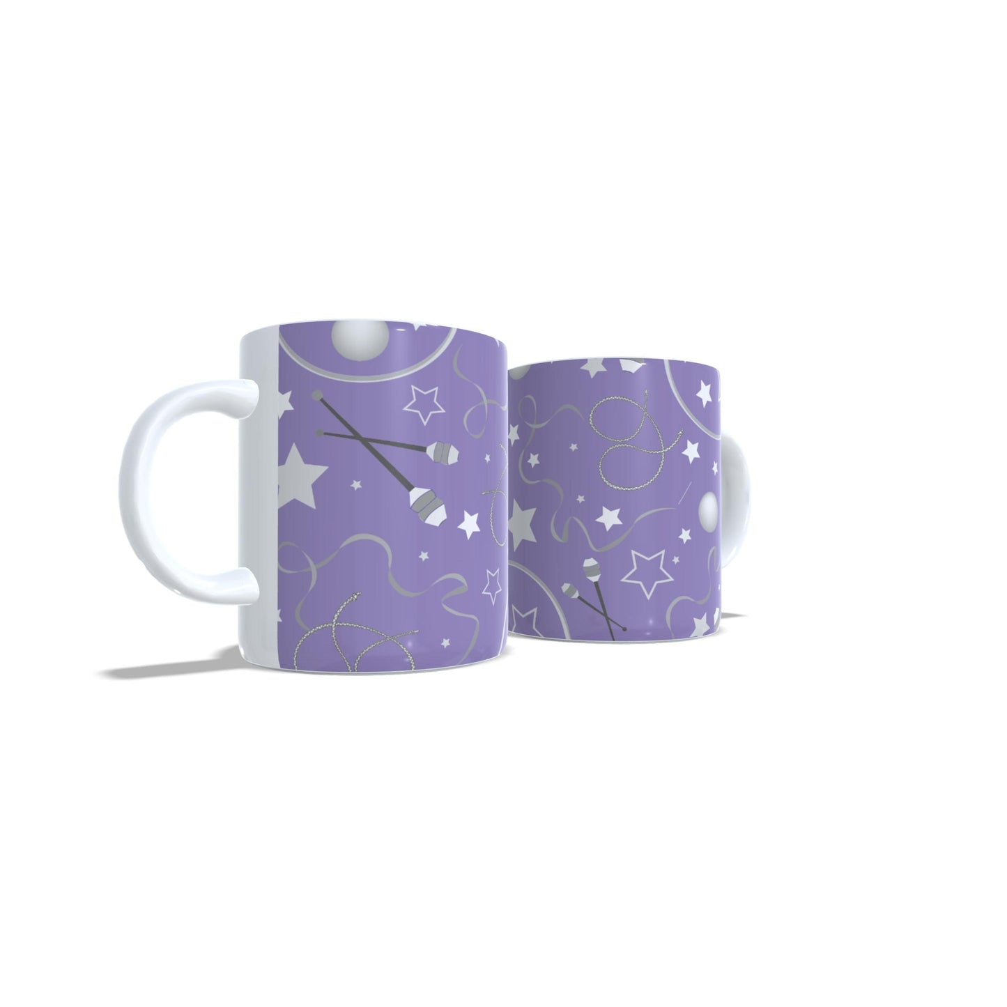 Doodle aparatos turquesa - Taza Gimnasia ritmica