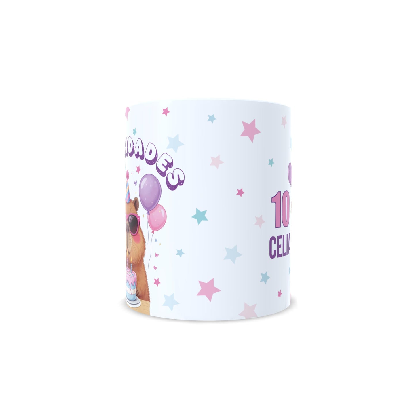 Cumpleaños Capibara Felicidades - Taza con nombre y edad