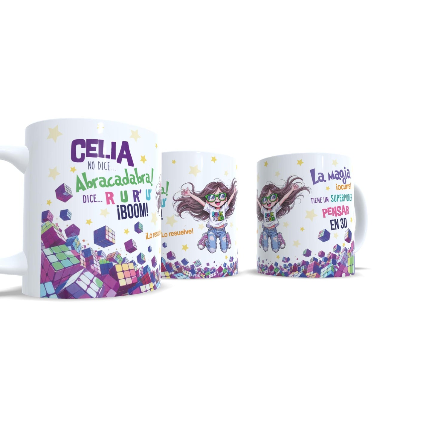 Cubo de Rubik Queen versión niña - Taza personalizada