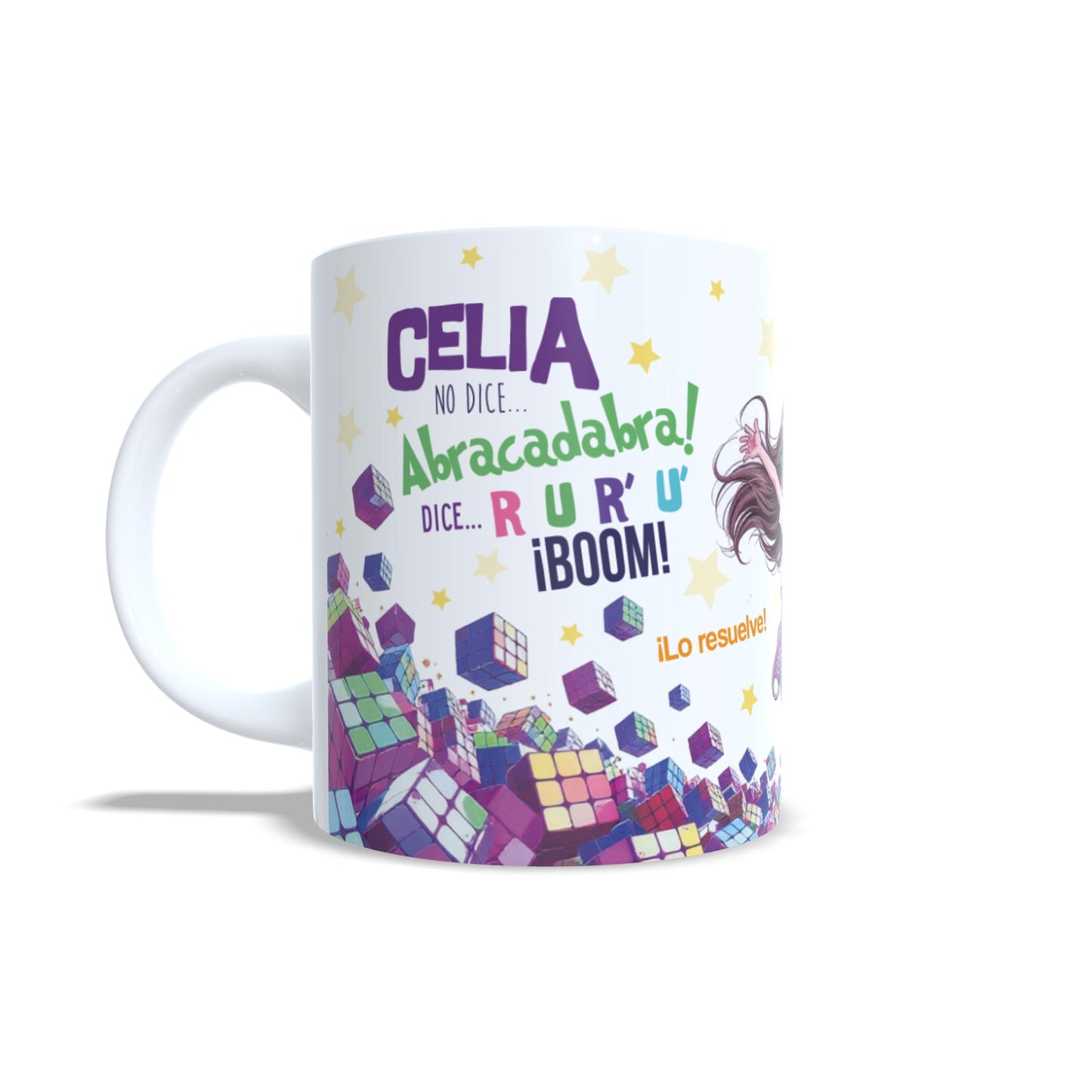 Cubo de Rubik Queen versión niña - Taza personalizada