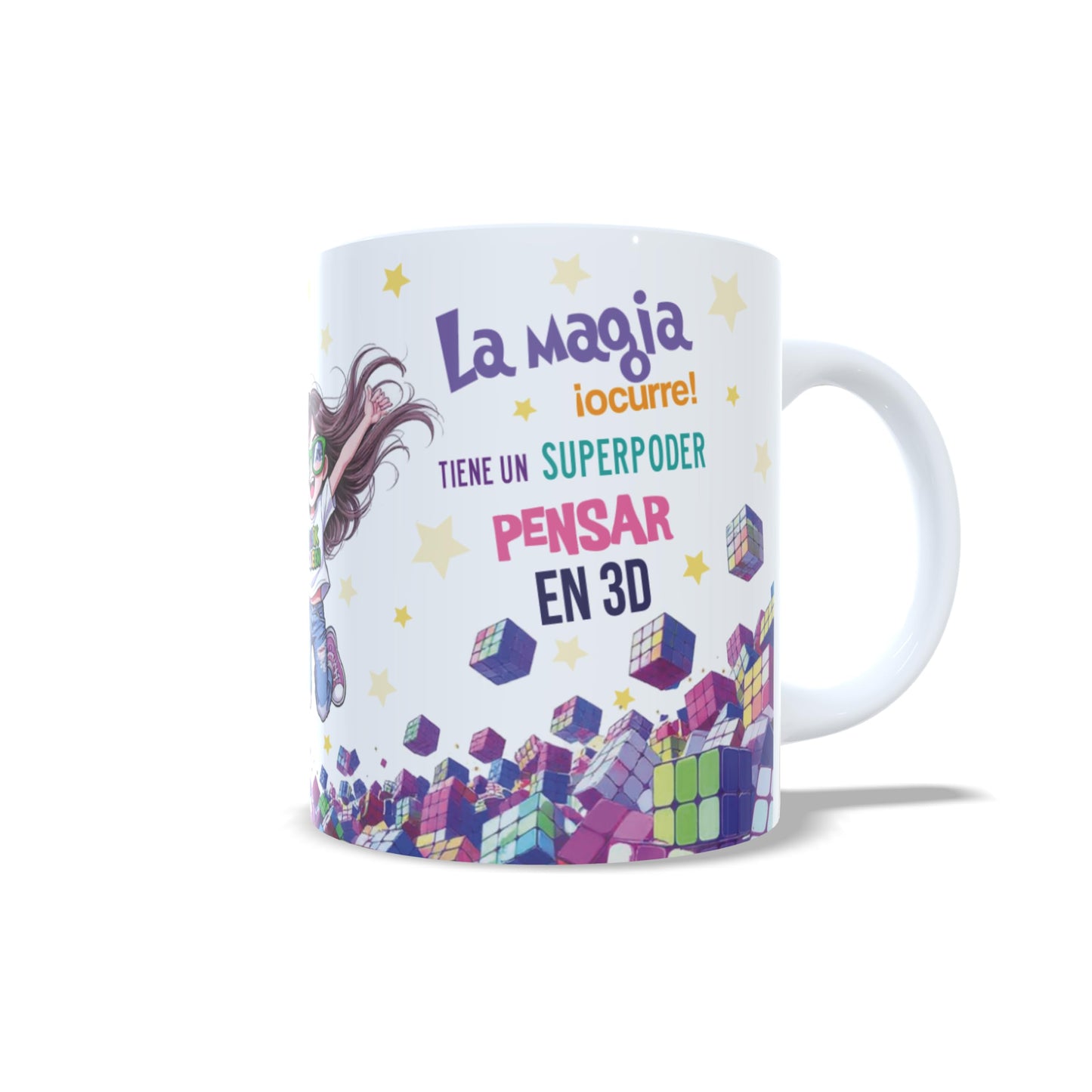 Cubo de Rubik Queen versión niña - Taza personalizada