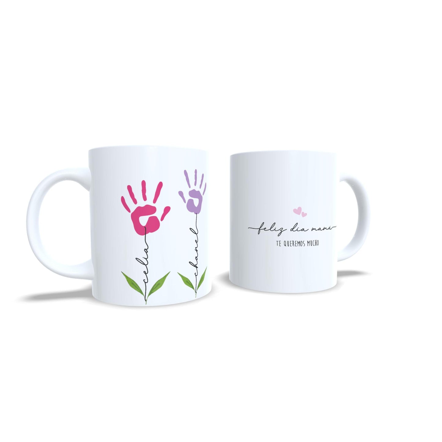 Nombres tallos flores día de la madre, tia, abuela, padre personalizada