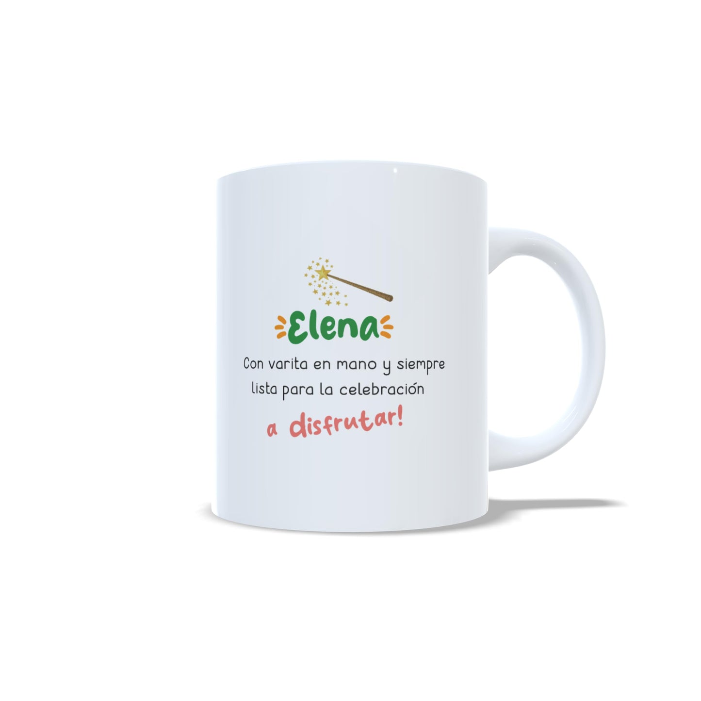 Hada de la Fiesta Festejhada Festejada - Taza personalizada fiestera
