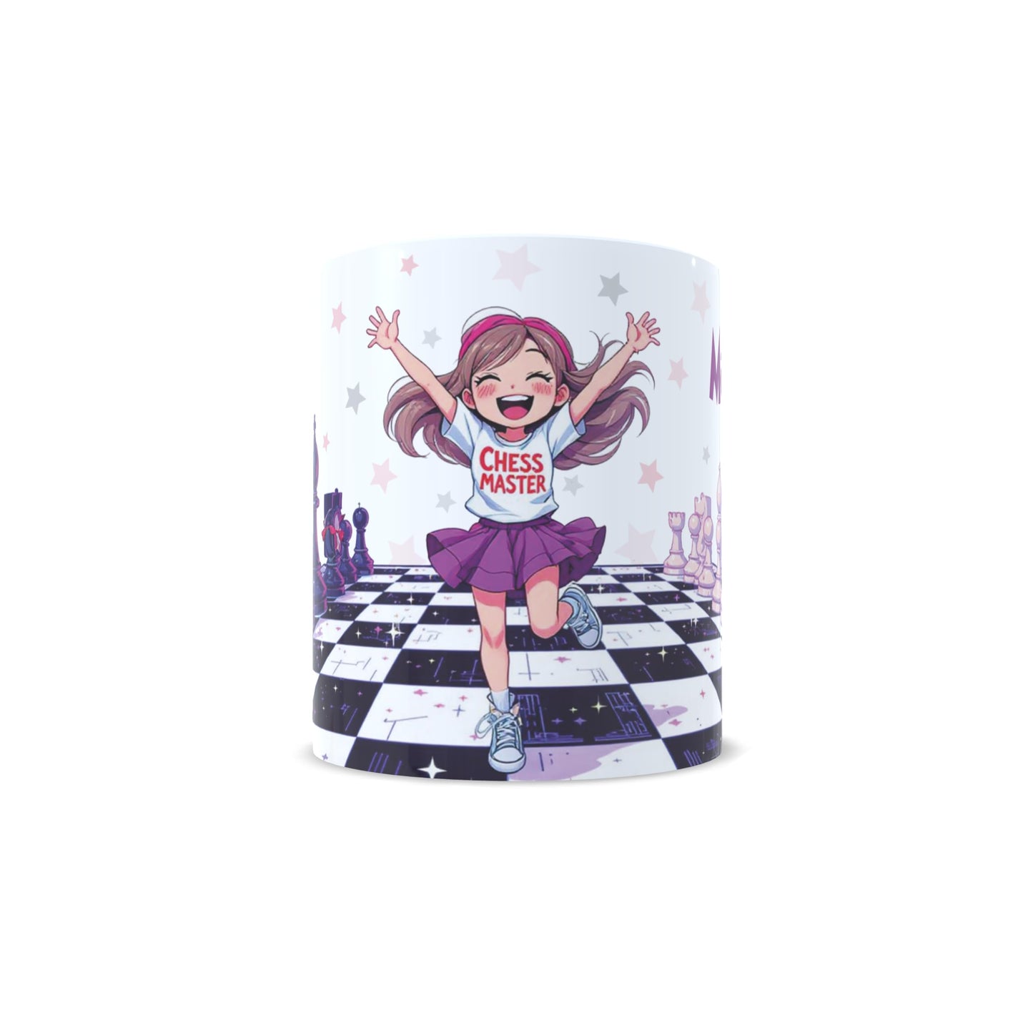 Chess Master del Ajedrez, versión niña - Taza personalizada