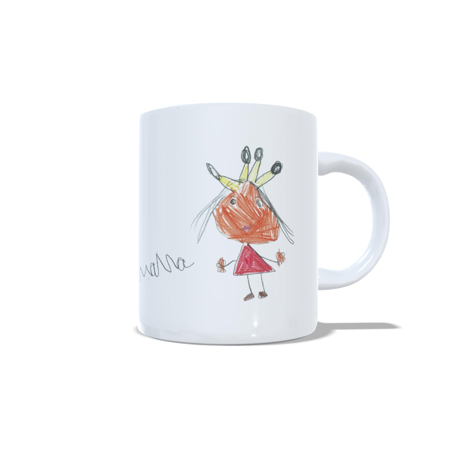 Dibujo en taza día de la madre felicidades mama personalizada