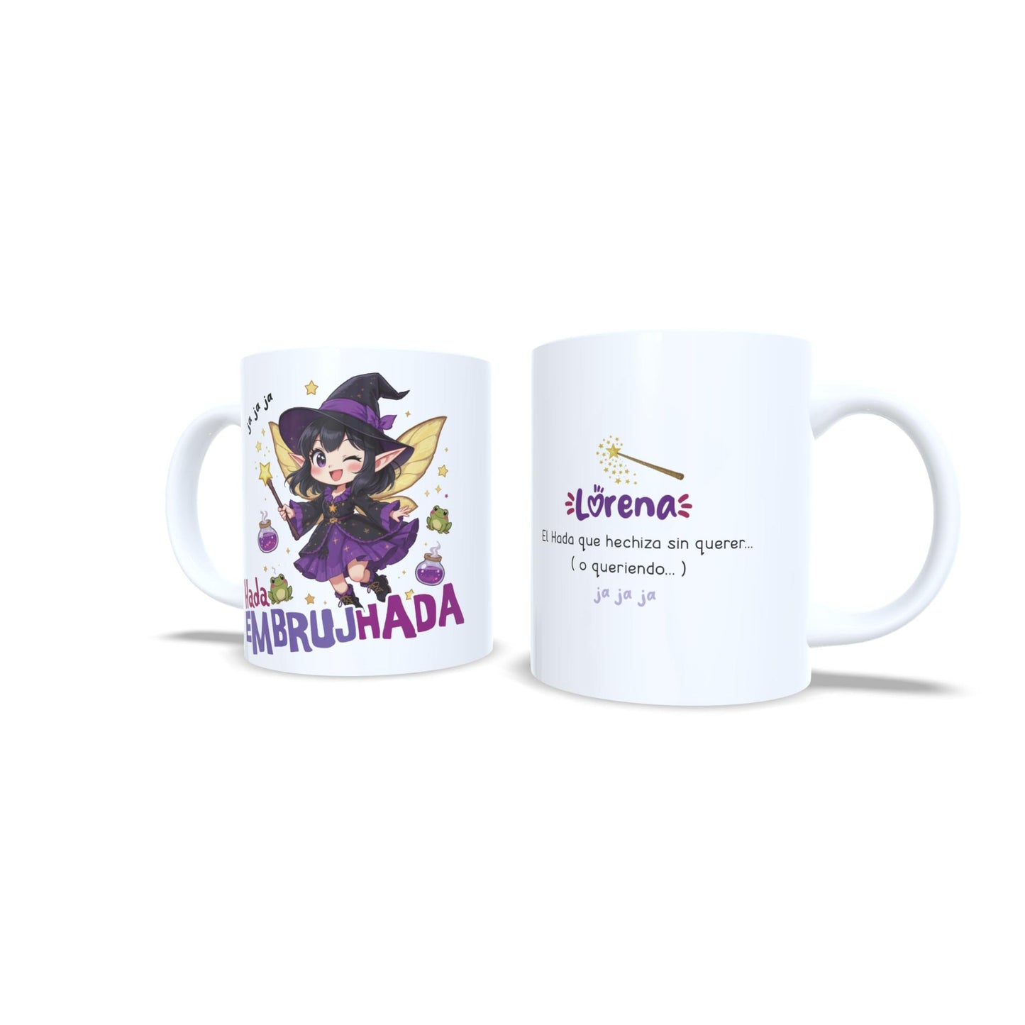 Hada embrujada embrujhada - Taza personalizada bruja halloween