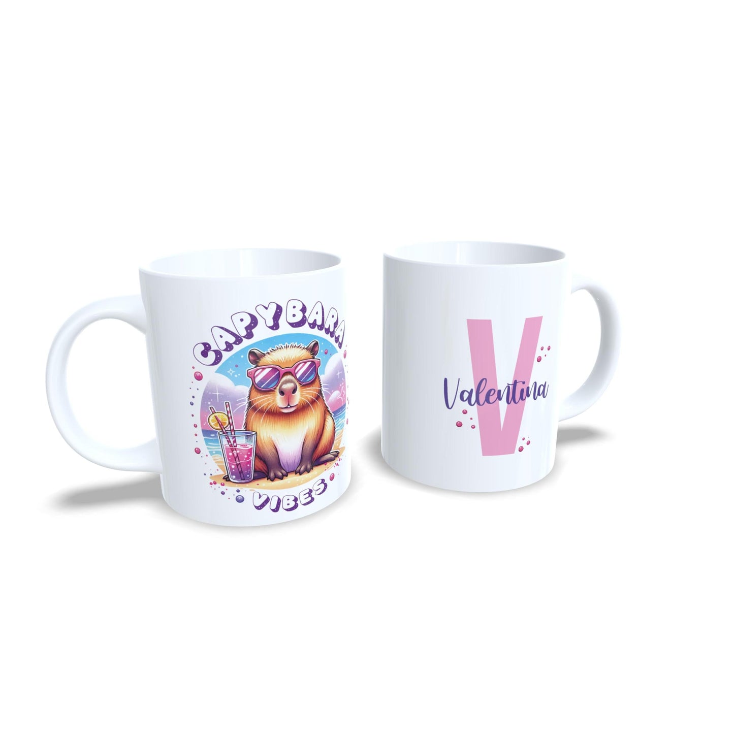 Capybara vibes playa sol refresco - Taza personalizada capibara