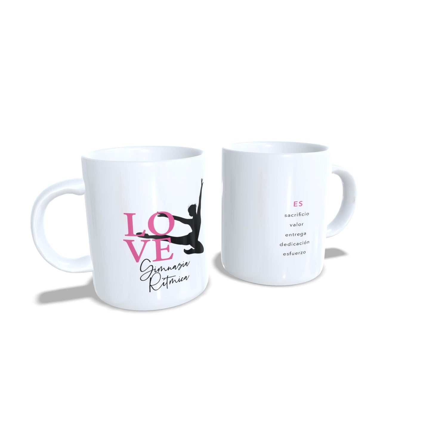 LOVE Sacrificio valor dedicación esfuerzo - Taza Gimnasia ritmica