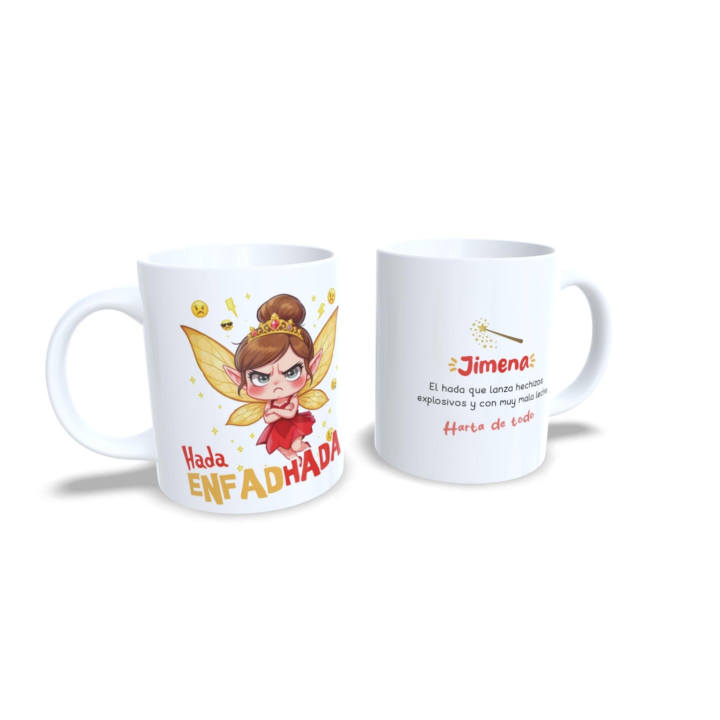 Hada Enfadada Enfadhada - Taza personalizada mal humor