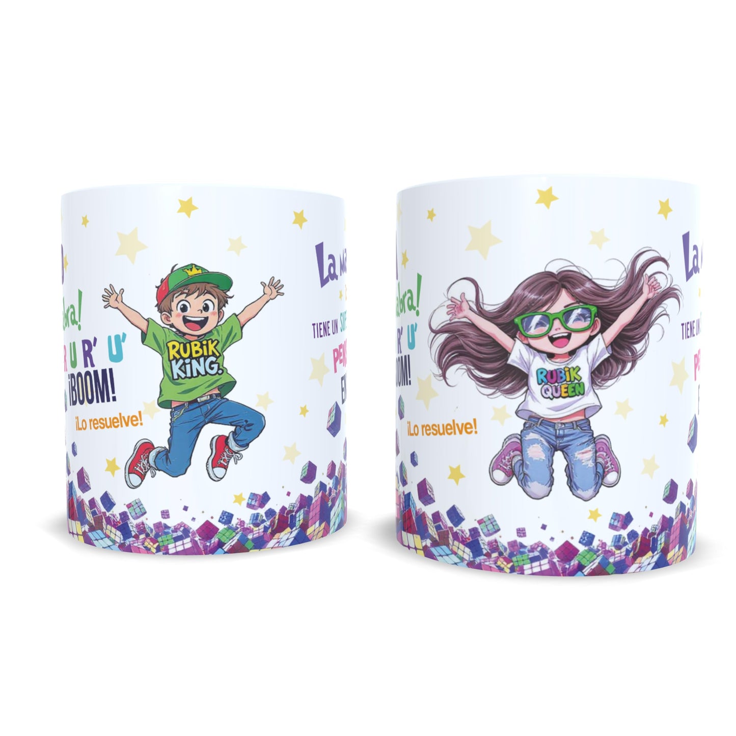 Cubo de Rubik Queen versión niña - Taza personalizada