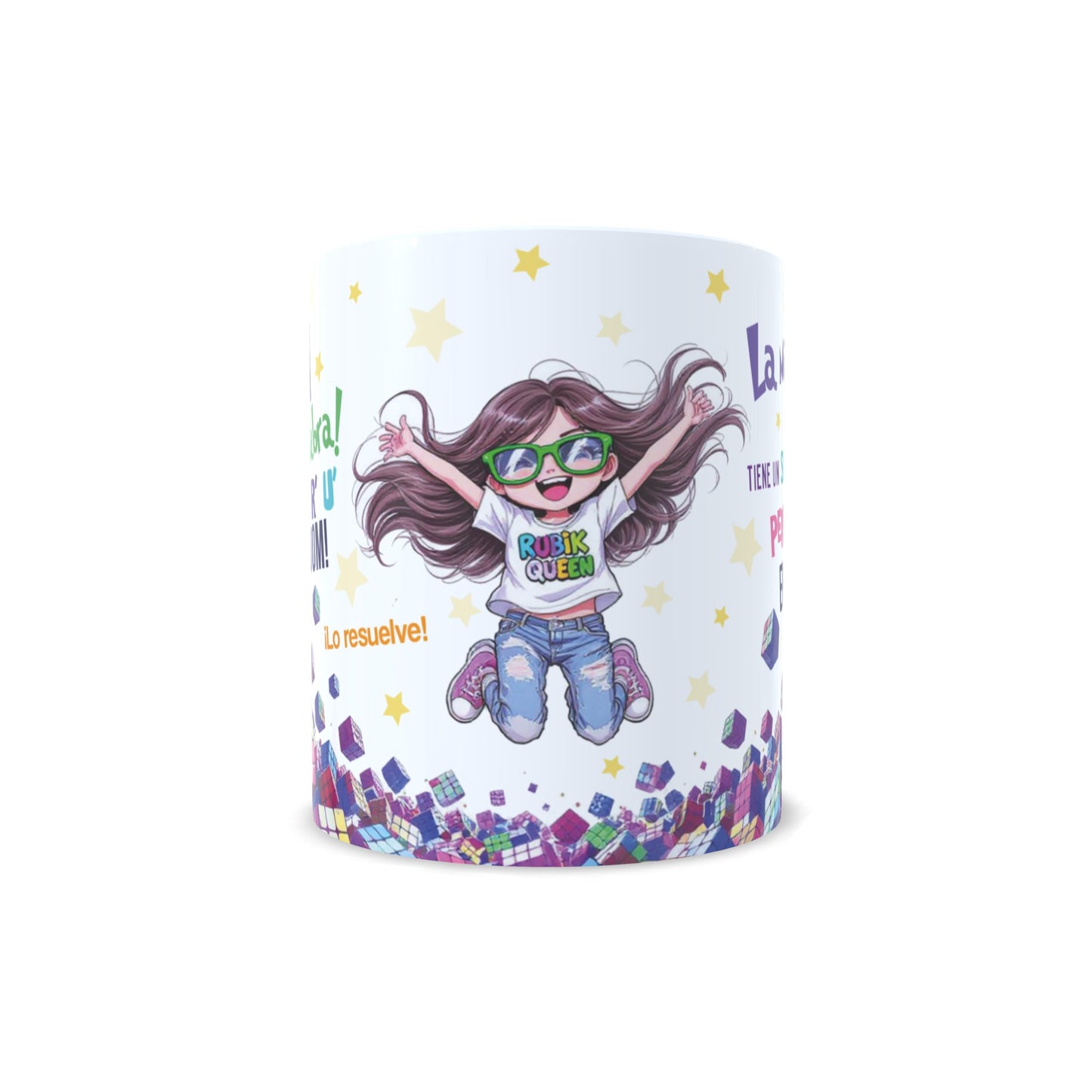 Cubo de Rubik Queen versión niña - Taza personalizada