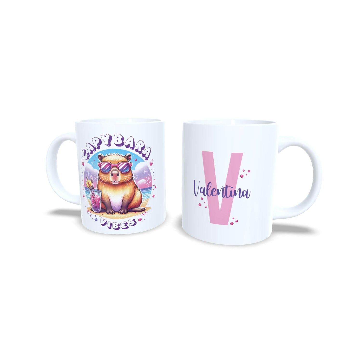 Capybara vibes playa sol refresco - Taza personalizada capibara