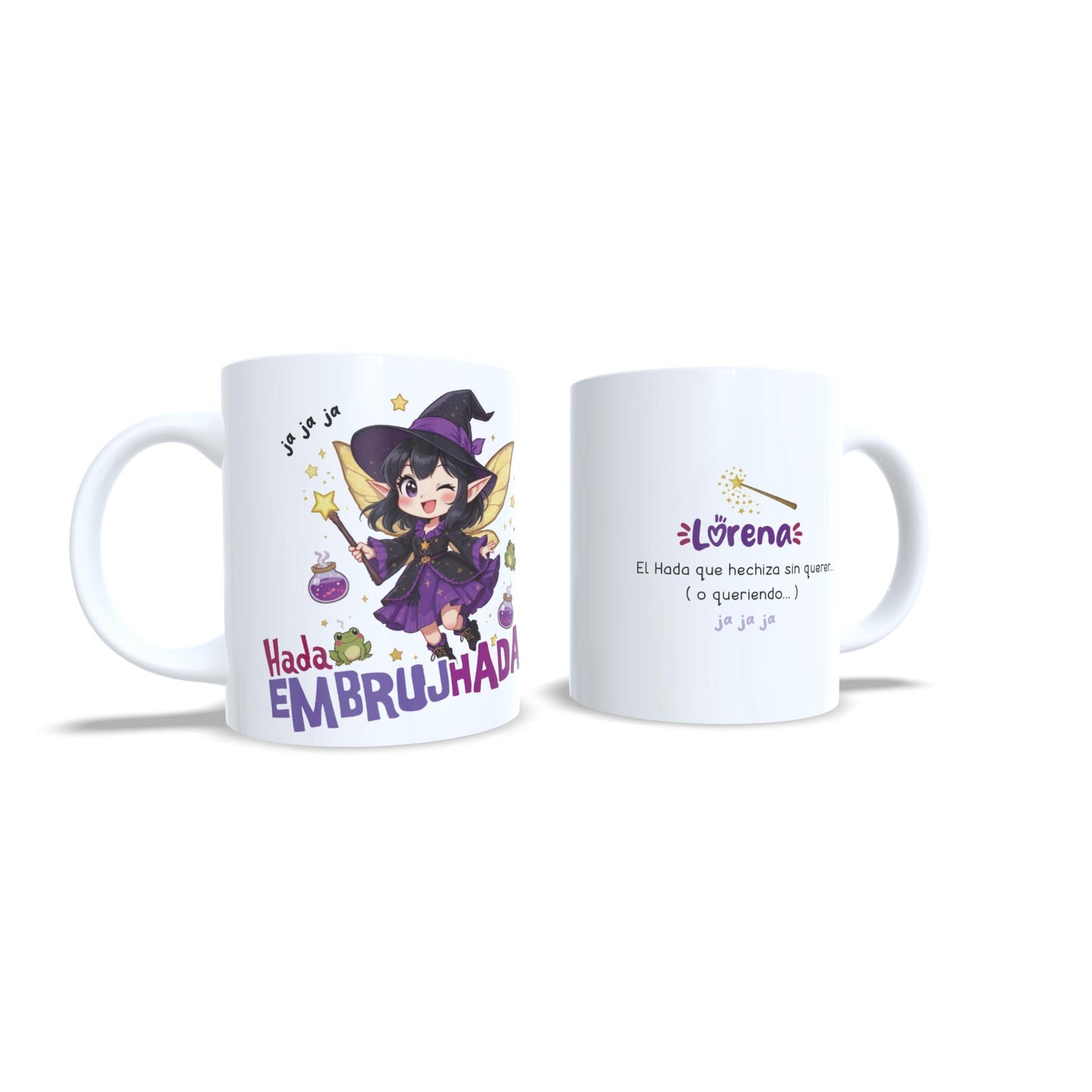 Hada embrujada embrujhada - Taza personalizada bruja halloween
