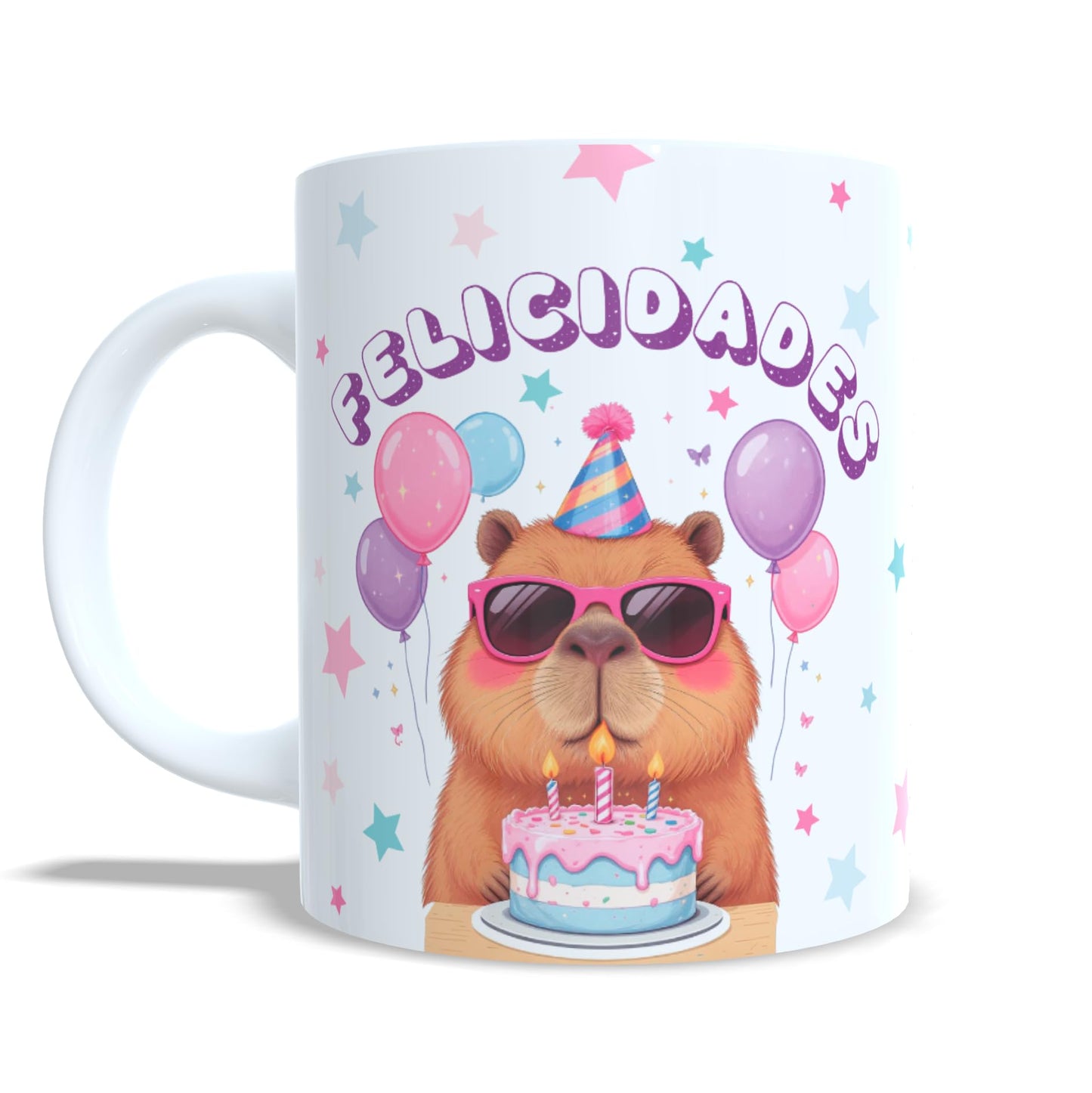 Cumpleaños Capibara Felicidades - Taza con nombre y edad