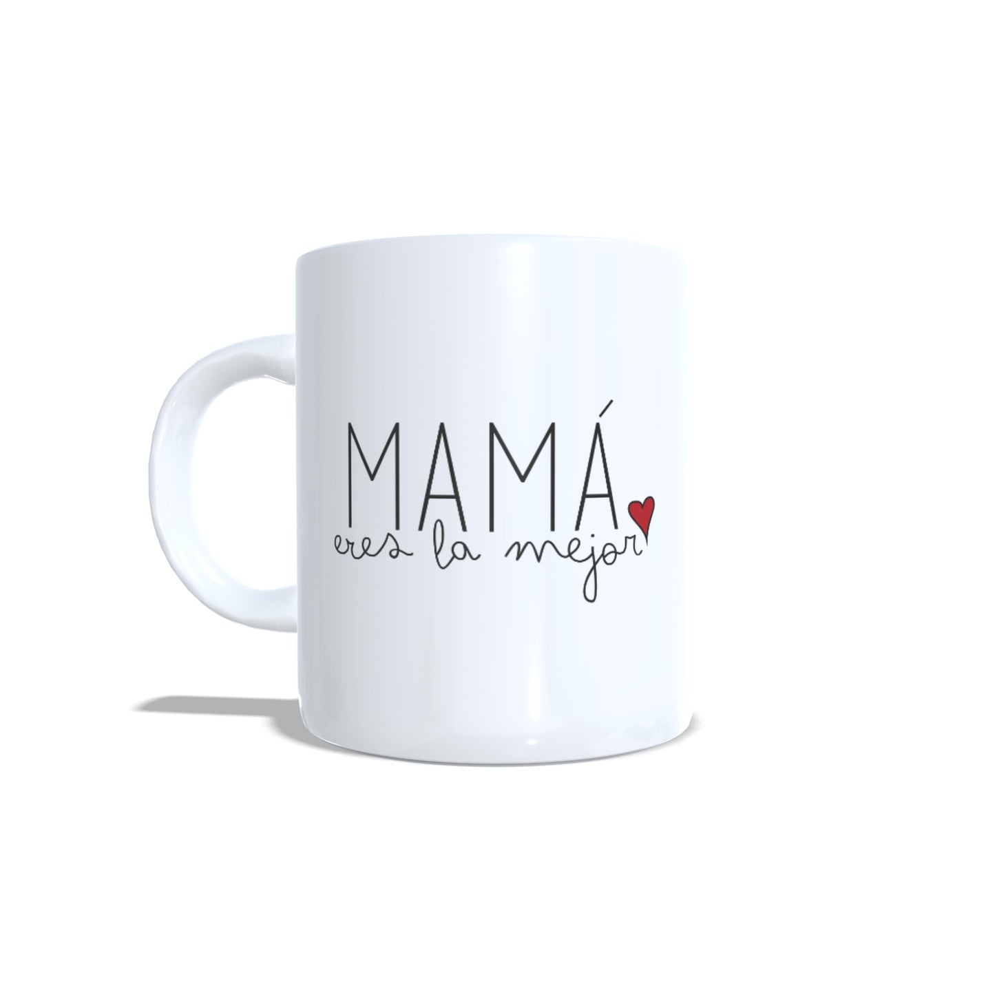 Dibujo en taza día de la madre felicidades mama personalizada