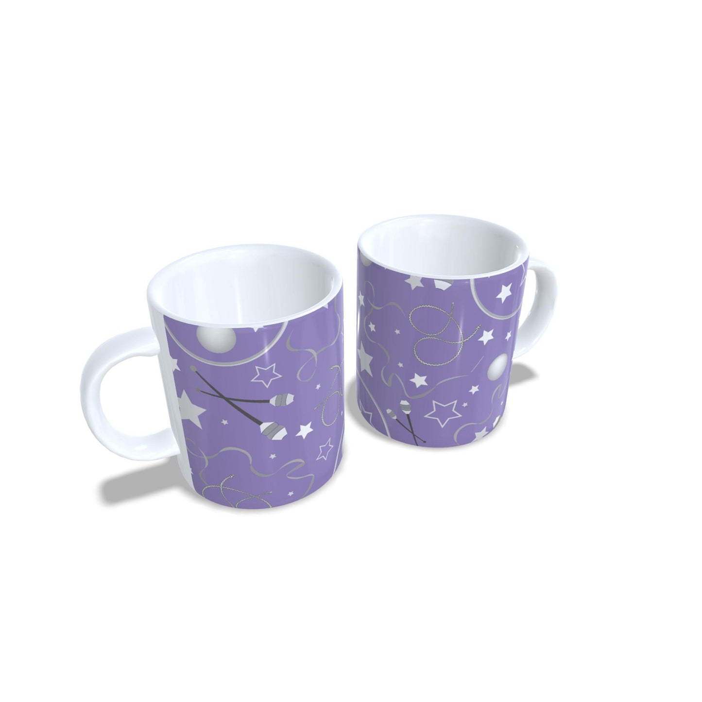 Doodle aparatos turquesa - Taza Gimnasia ritmica