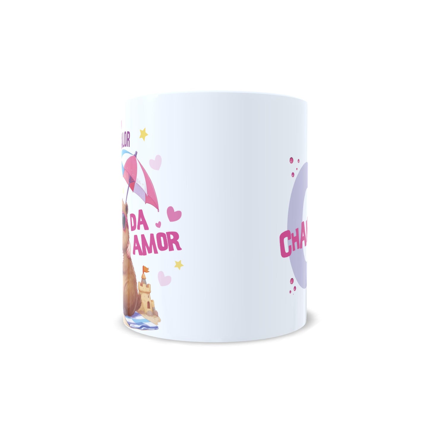 Mi Capibara no da calor, da amor - Taza personalizada Kawaii