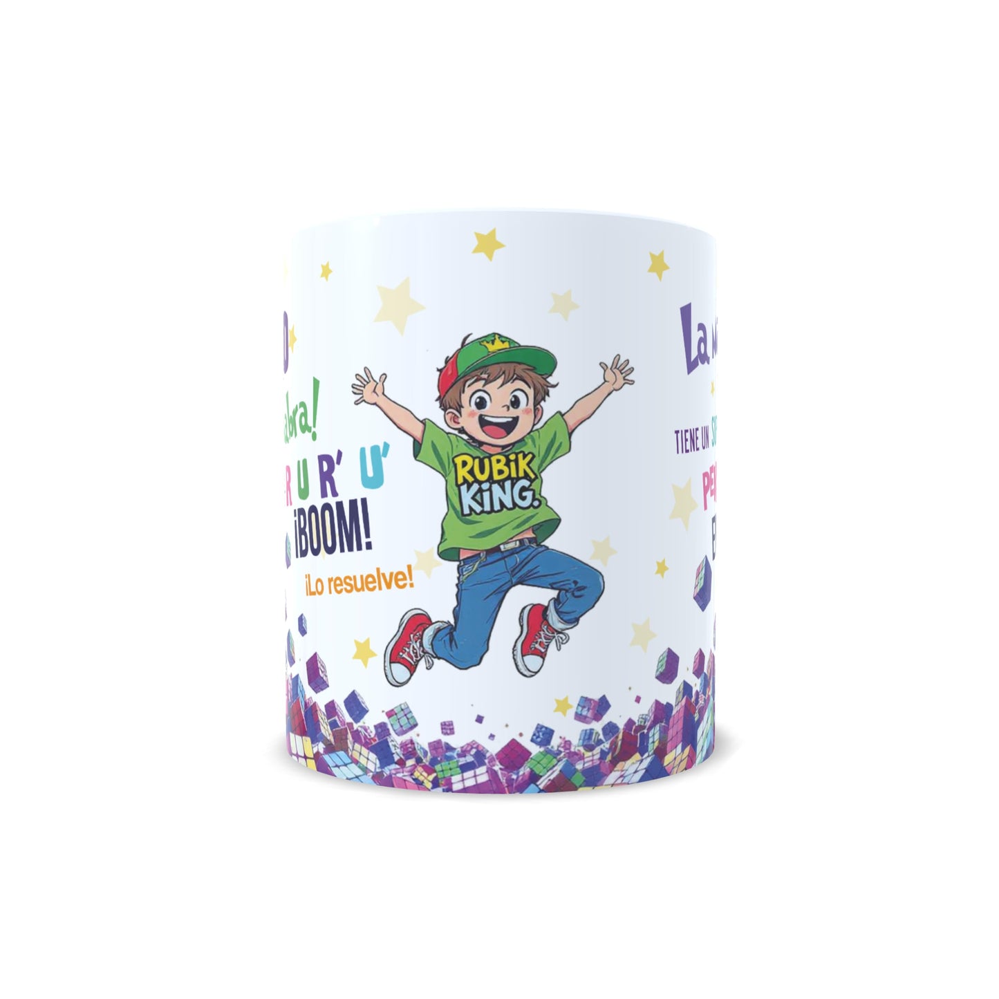 Cubo de Rubik King versión niño - Taza personalizada