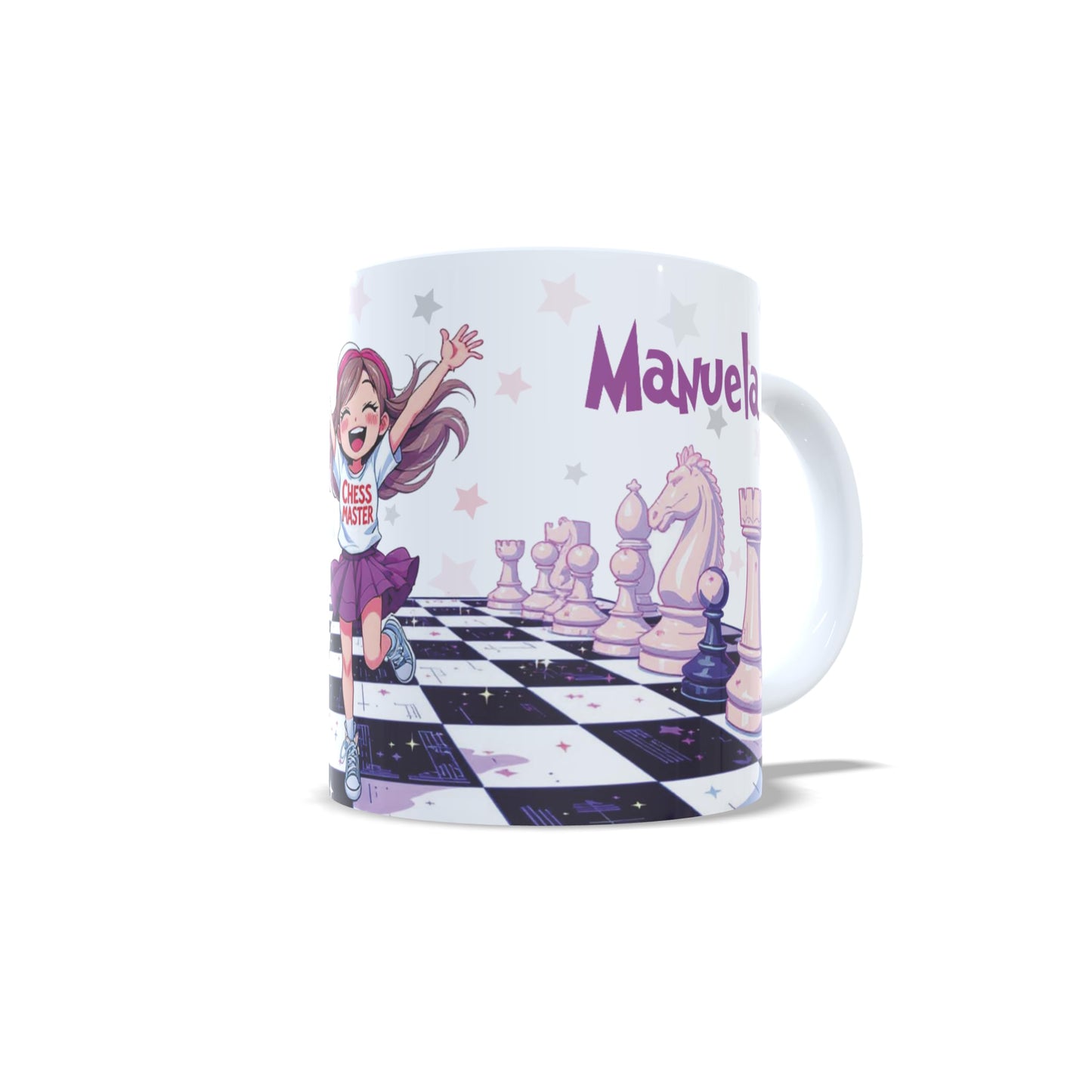 Chess Master del Ajedrez, versión niña - Taza personalizada