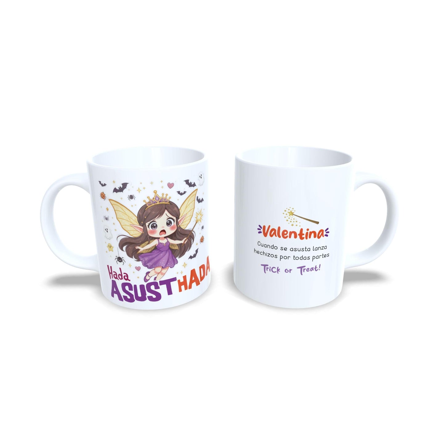 Hada Asusthada Asustada Magia - Taza personalizada Halloween