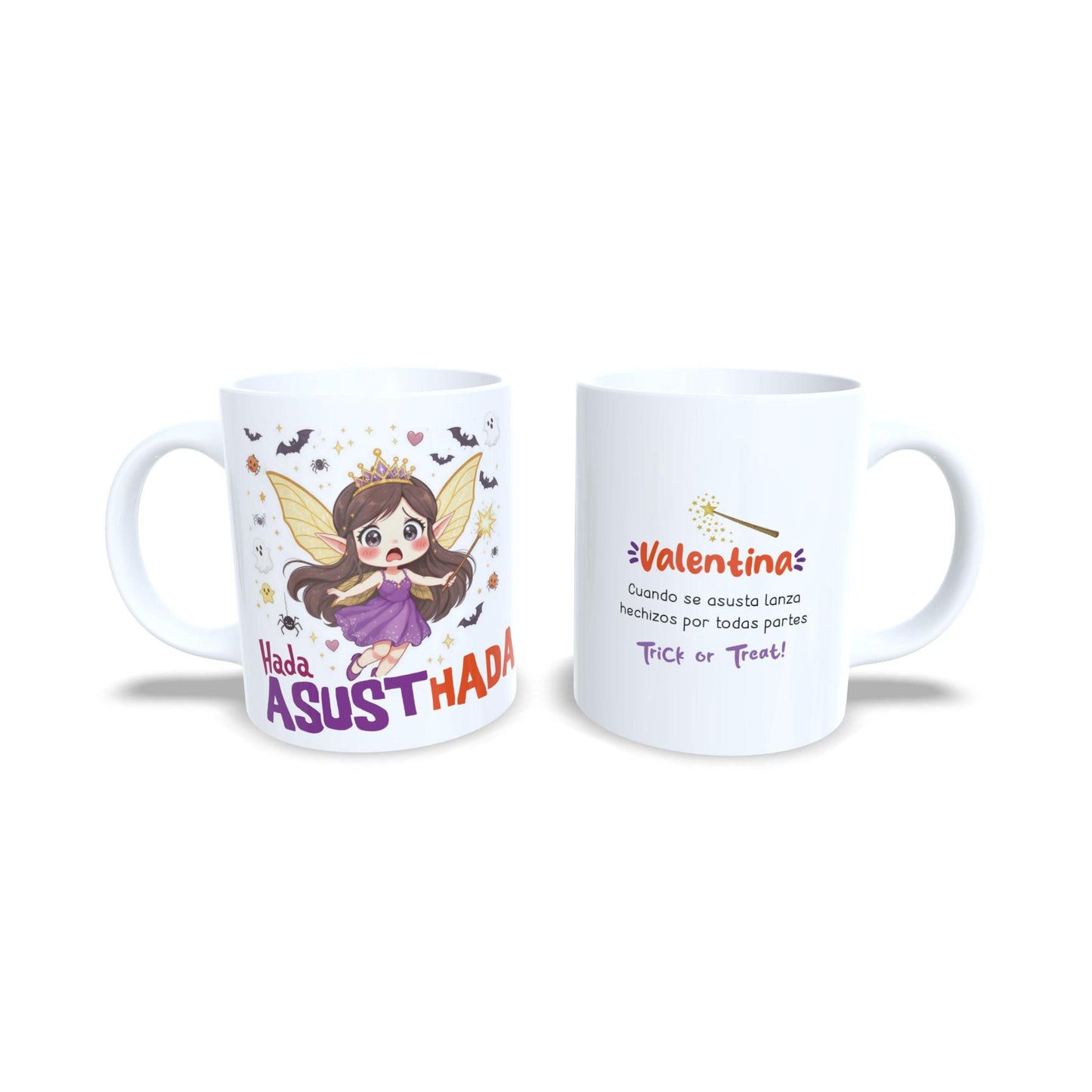 Hada Asusthada Asustada Magia - Taza personalizada Halloween