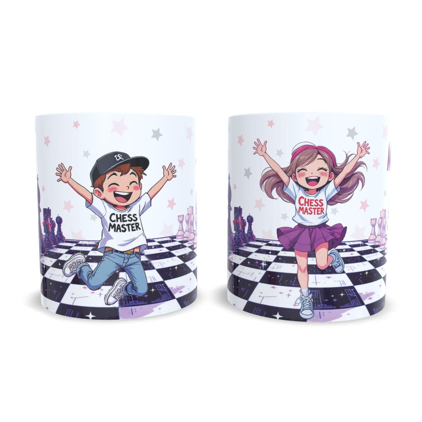 Chess Master del Ajedrez, versión niña - Taza personalizada
