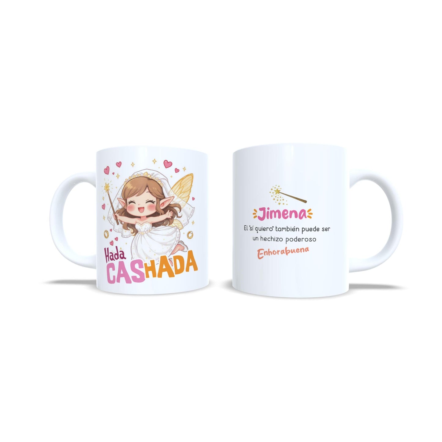 Hada casada cashada novia - Taza personalizada matrimonio