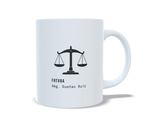 Futuro Abogado o Abogada - Taza personalizada estudiantes Derecho