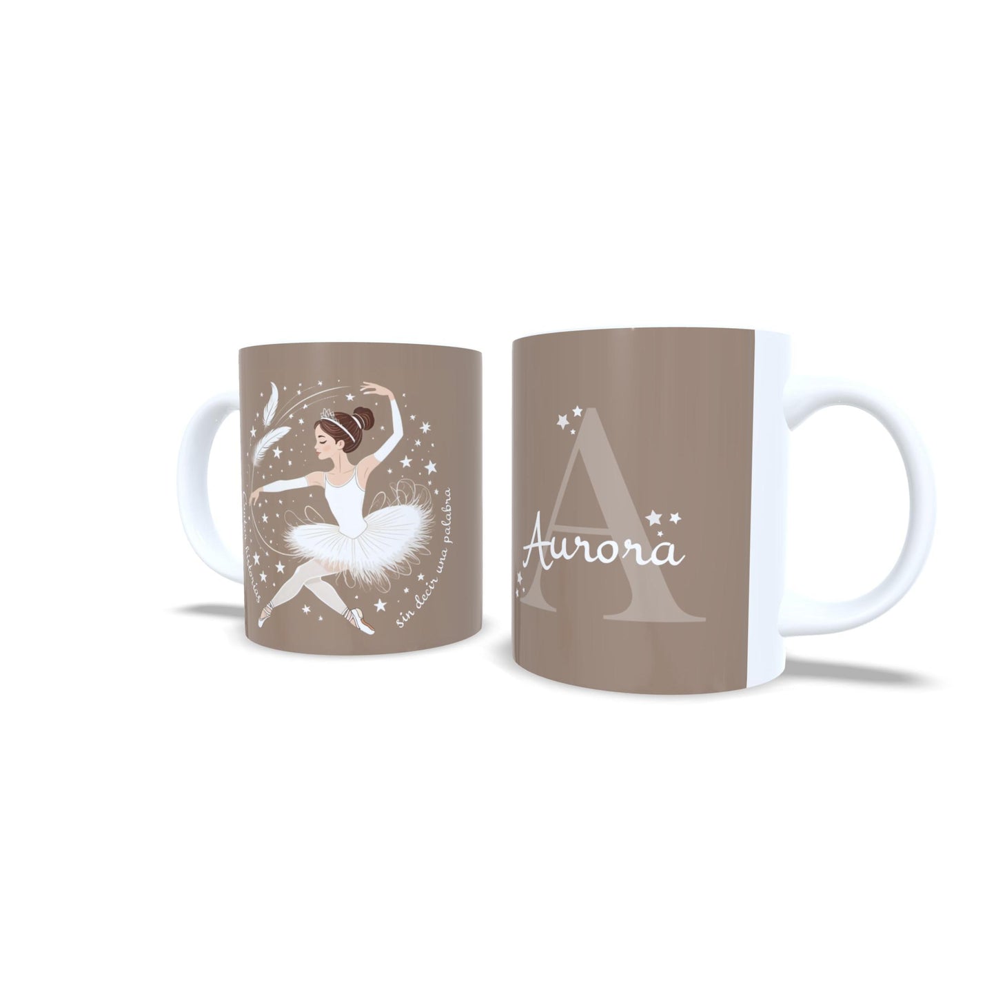 Contar historias sin decir una palabra - Taza de Ballet personalizada