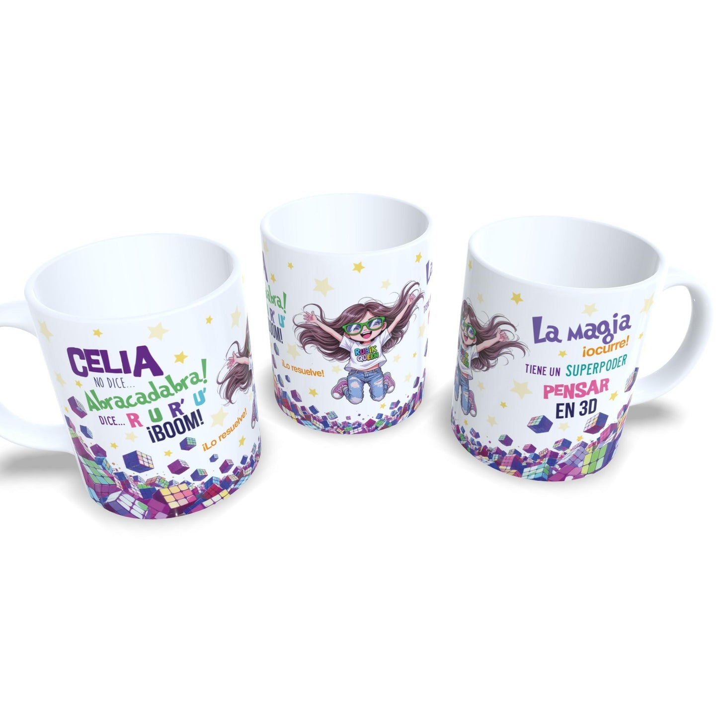 Cubo de Rubik Queen versión niña - Taza personalizada