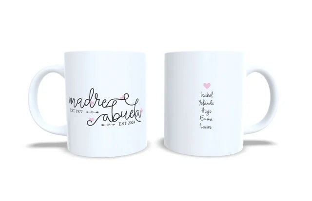 Fechas Madre y Abuela regalo para abuelas personalizado