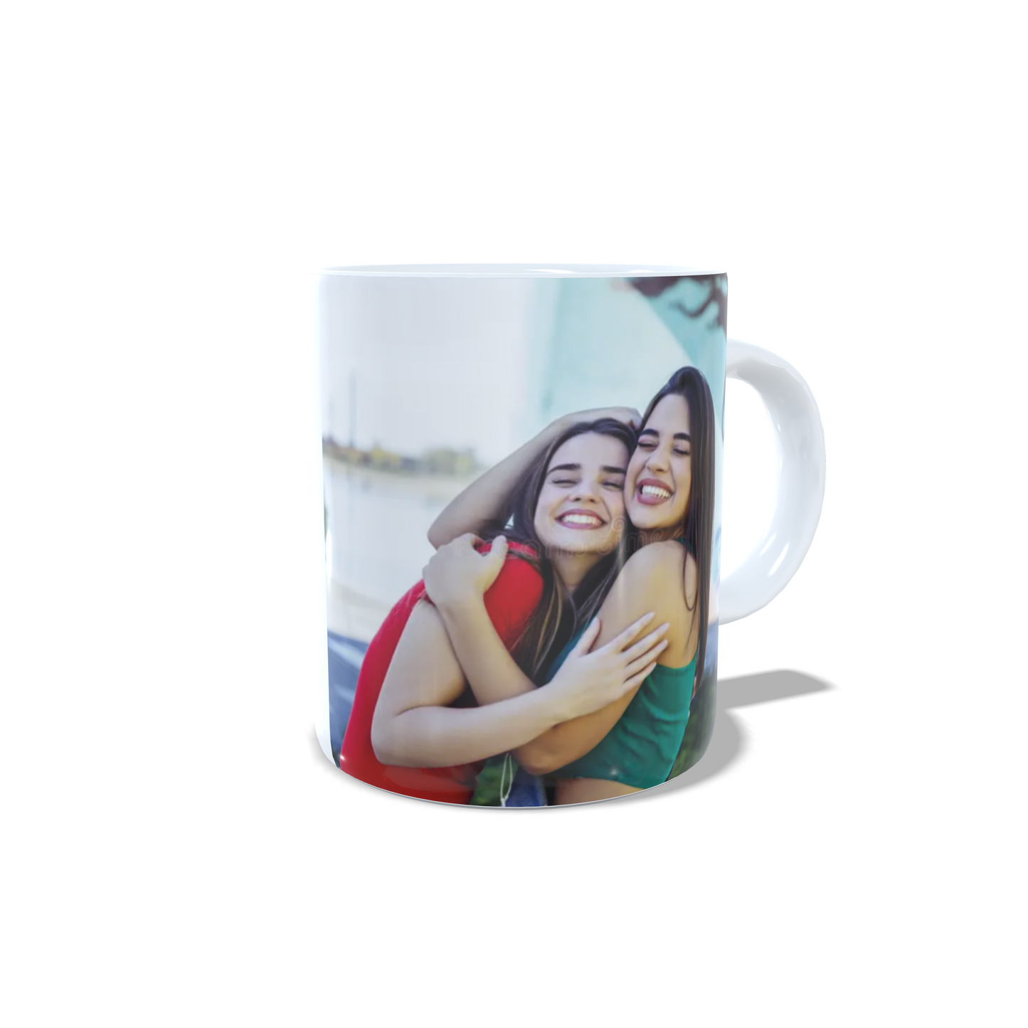 Amigas y gimnastas - Taza personalizada foto y nombre gimnasia