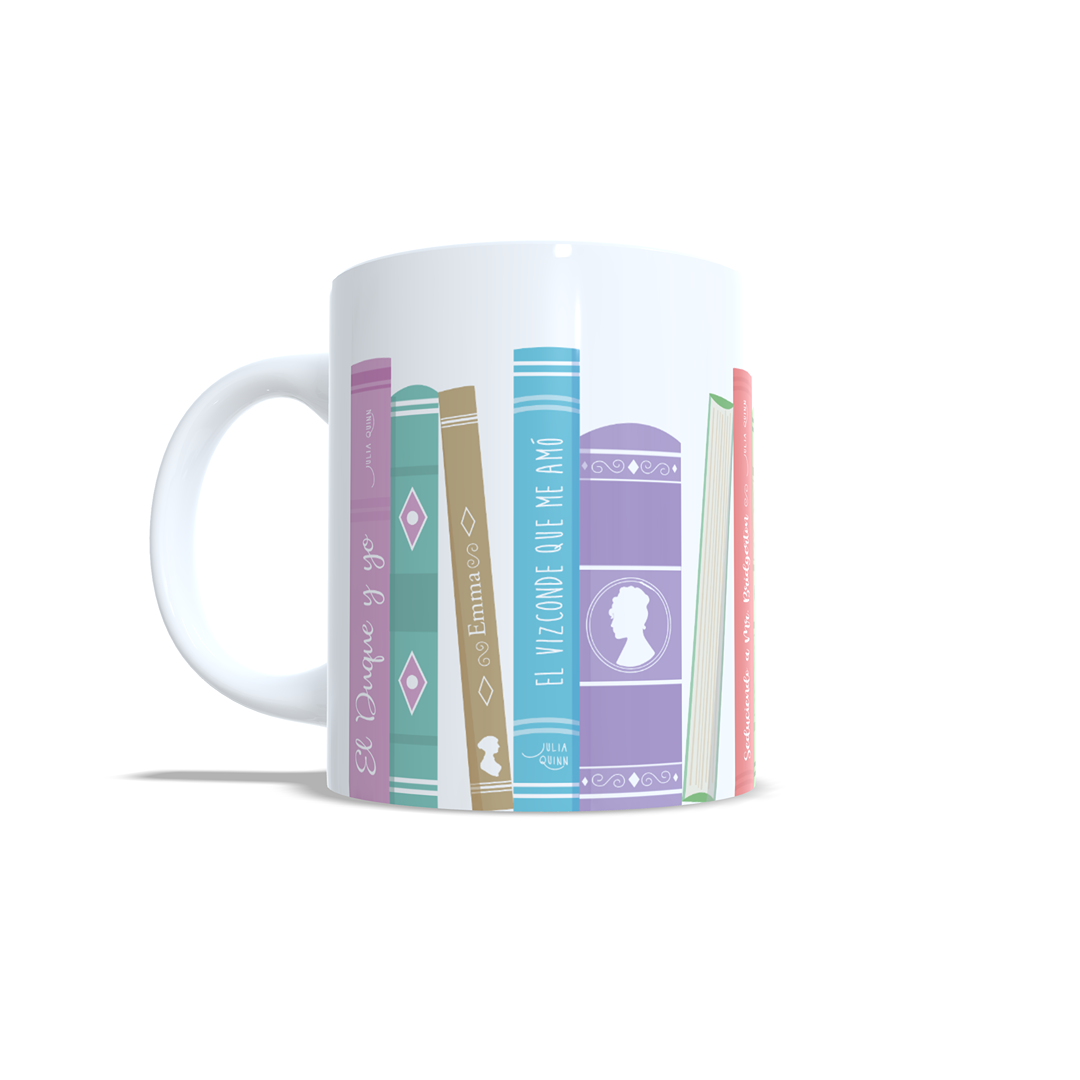 Libreria libros Julia Quinn Los Bridgerton - Taza personalizada