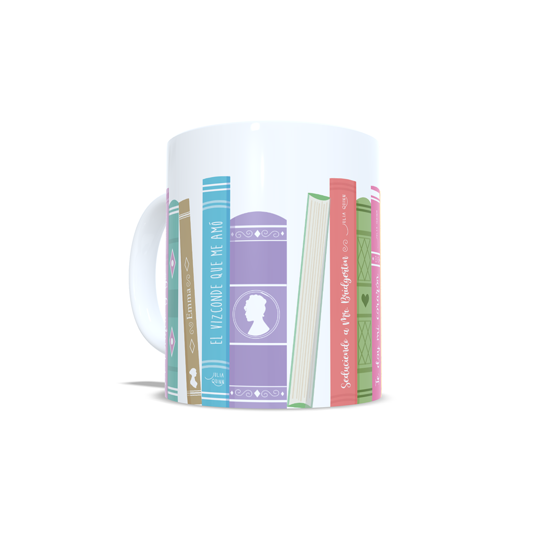 Libreria libros Julia Quinn Los Bridgerton - Taza personalizada